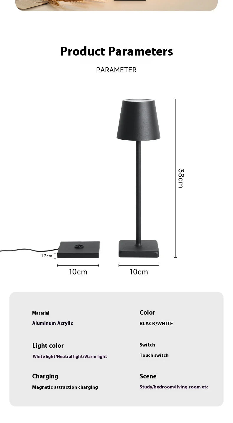 Touch Dimmable Cordless Table Lamp