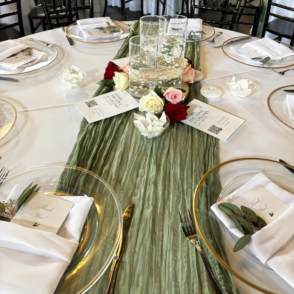Burgundy Table Runner Cheesecloth Gauze Rustic Boho Cheese Cloth