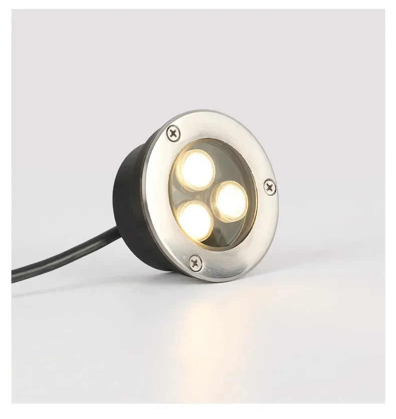 Round Recessed Garden Ground Light