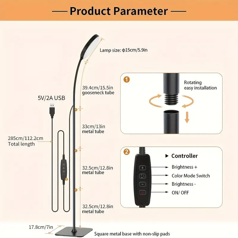 Circular LED Floor Lamp