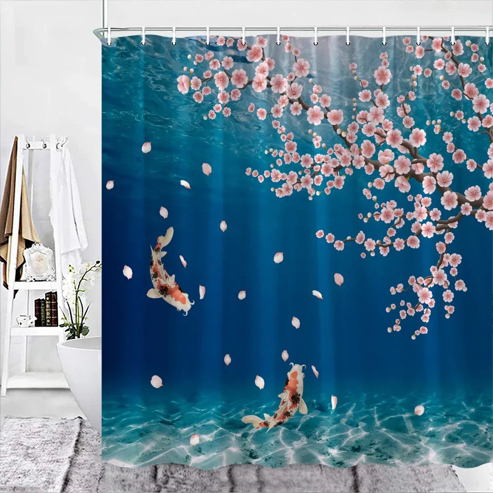 Japanese Sakura Shower Curtain