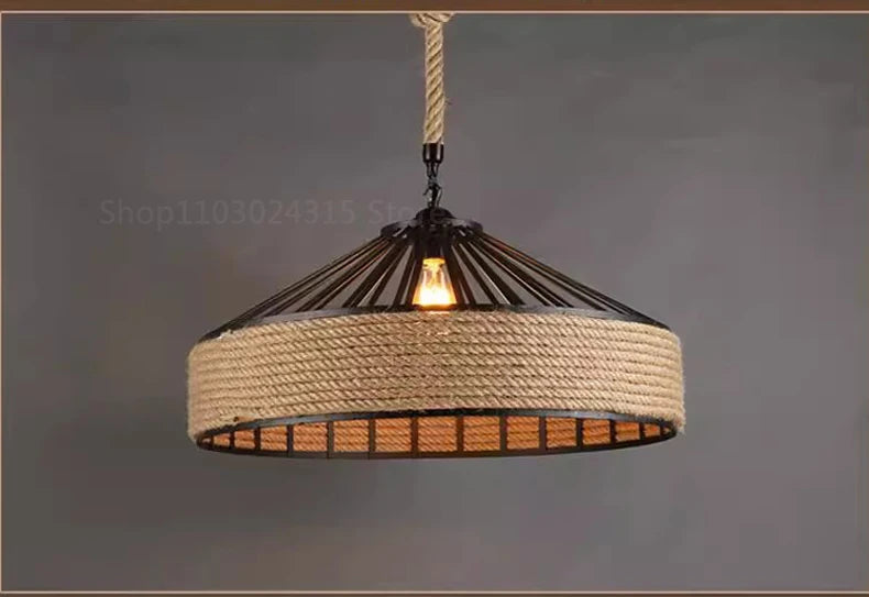 Hemp Rope Pendant Light