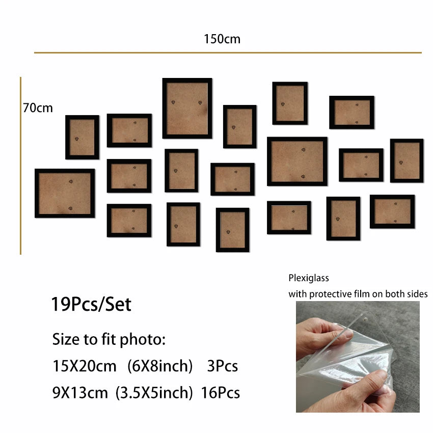 Wooden Photo Frame Set