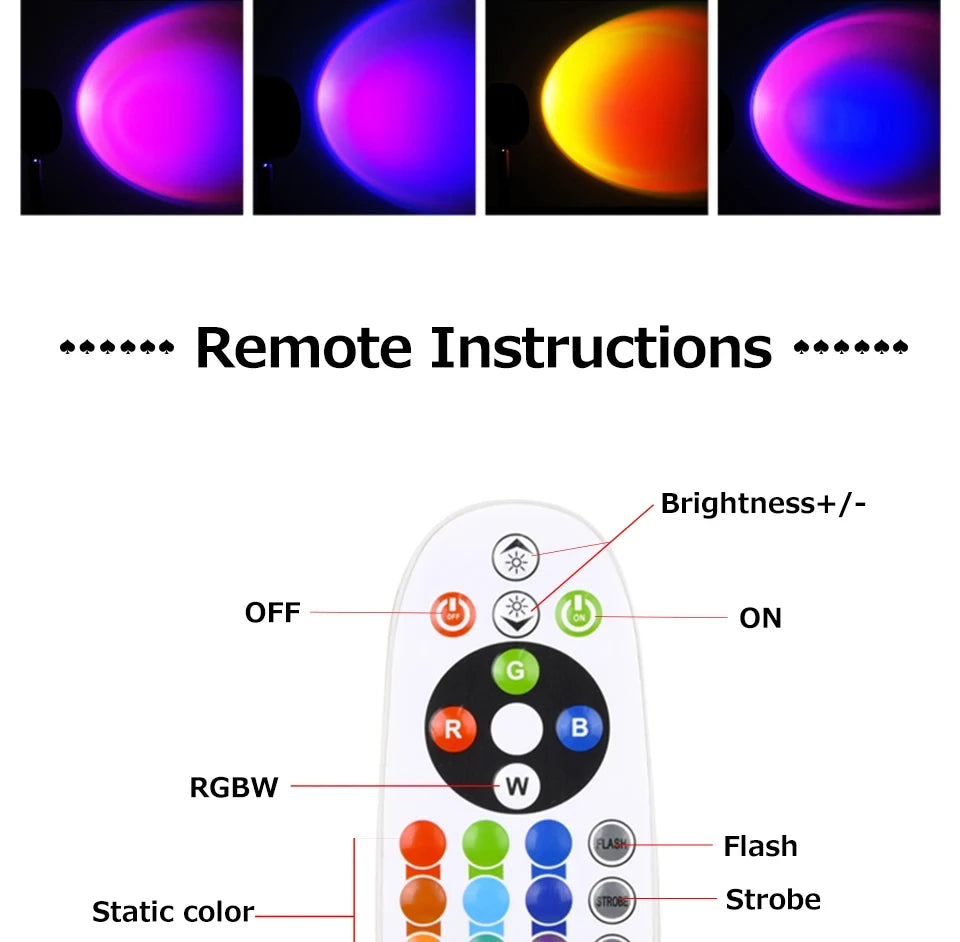 Sunset Bluetooth Rainbow Projector