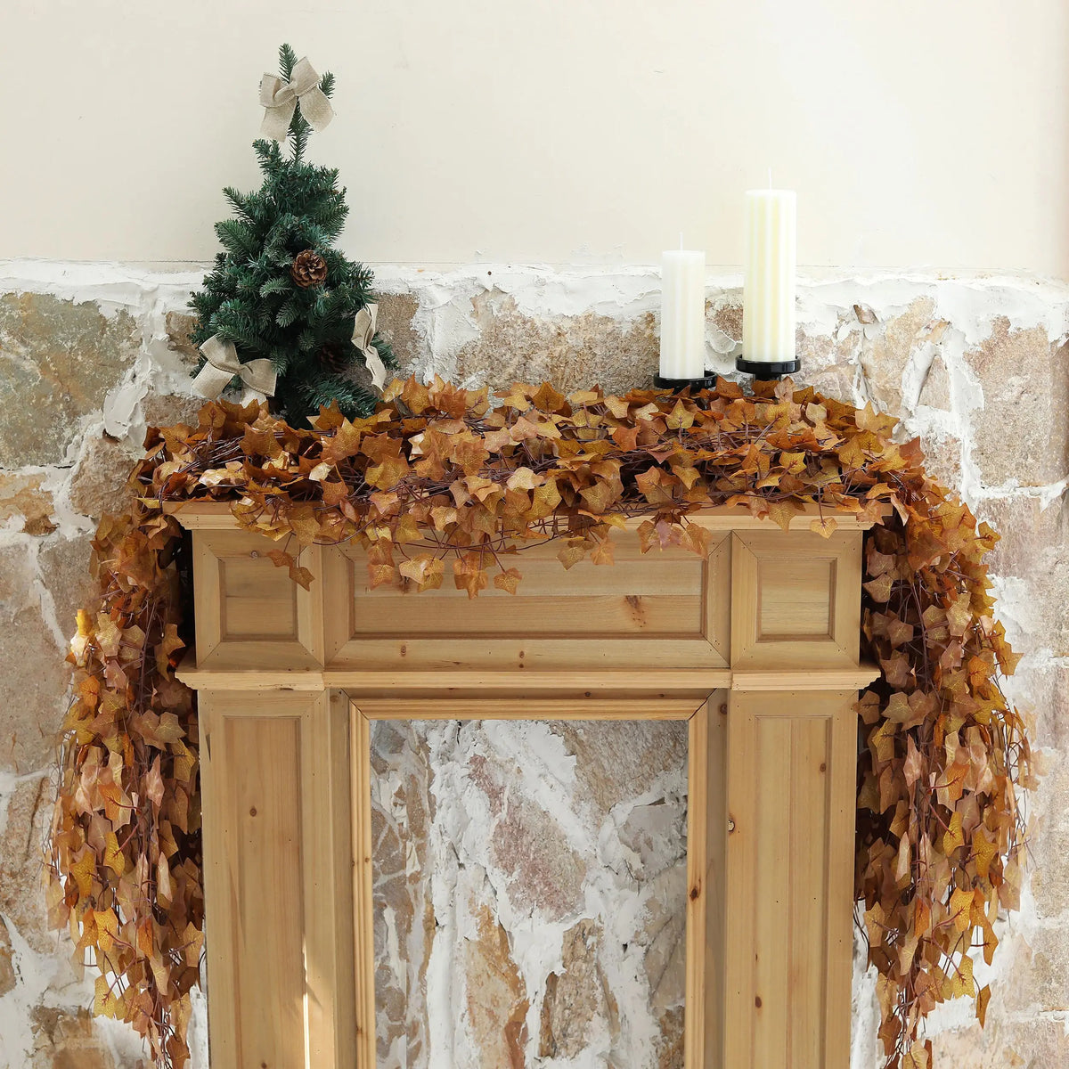 Artificial Maple Leaf Garland, Set of 12