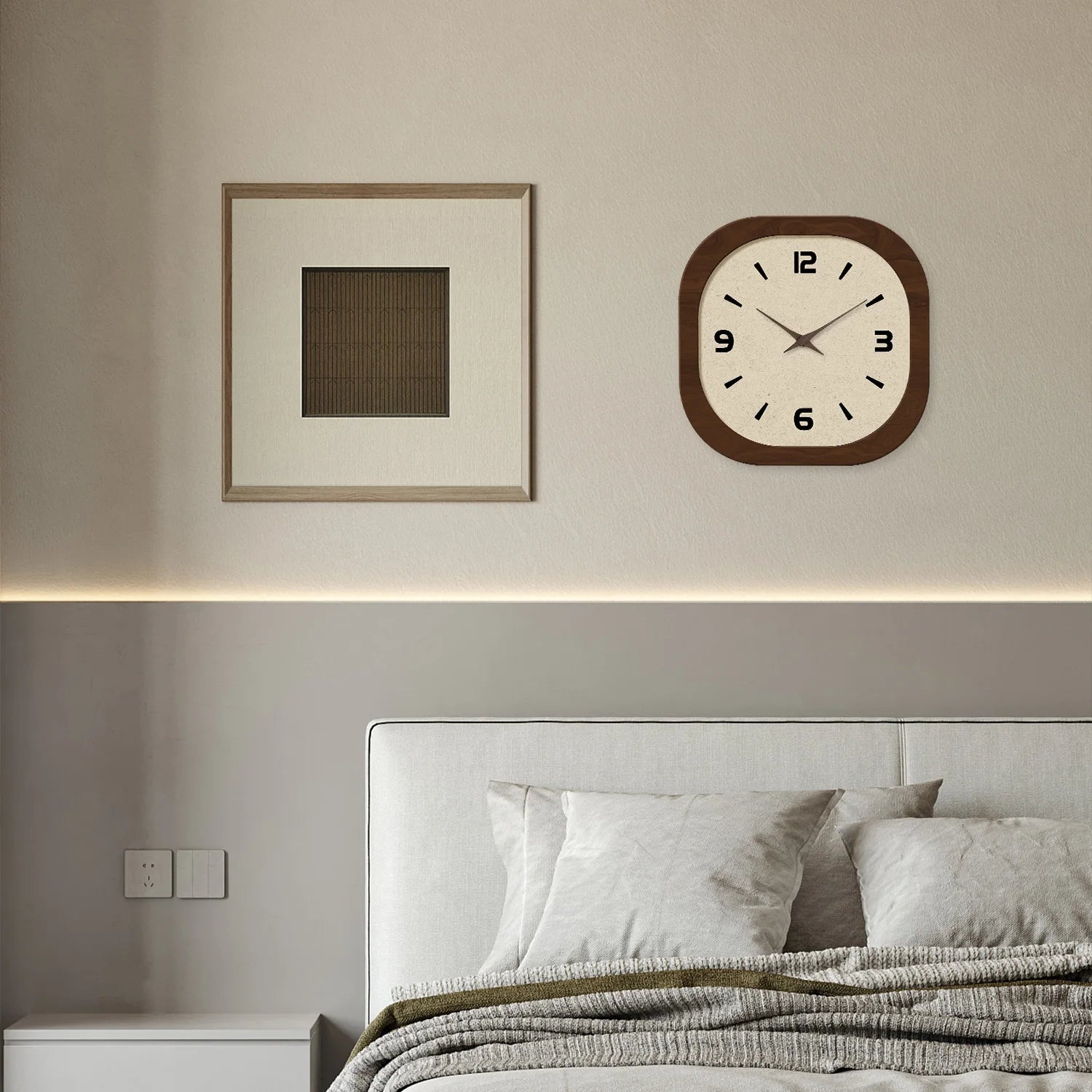 French Cream Crystal Porcelain Wall Clock