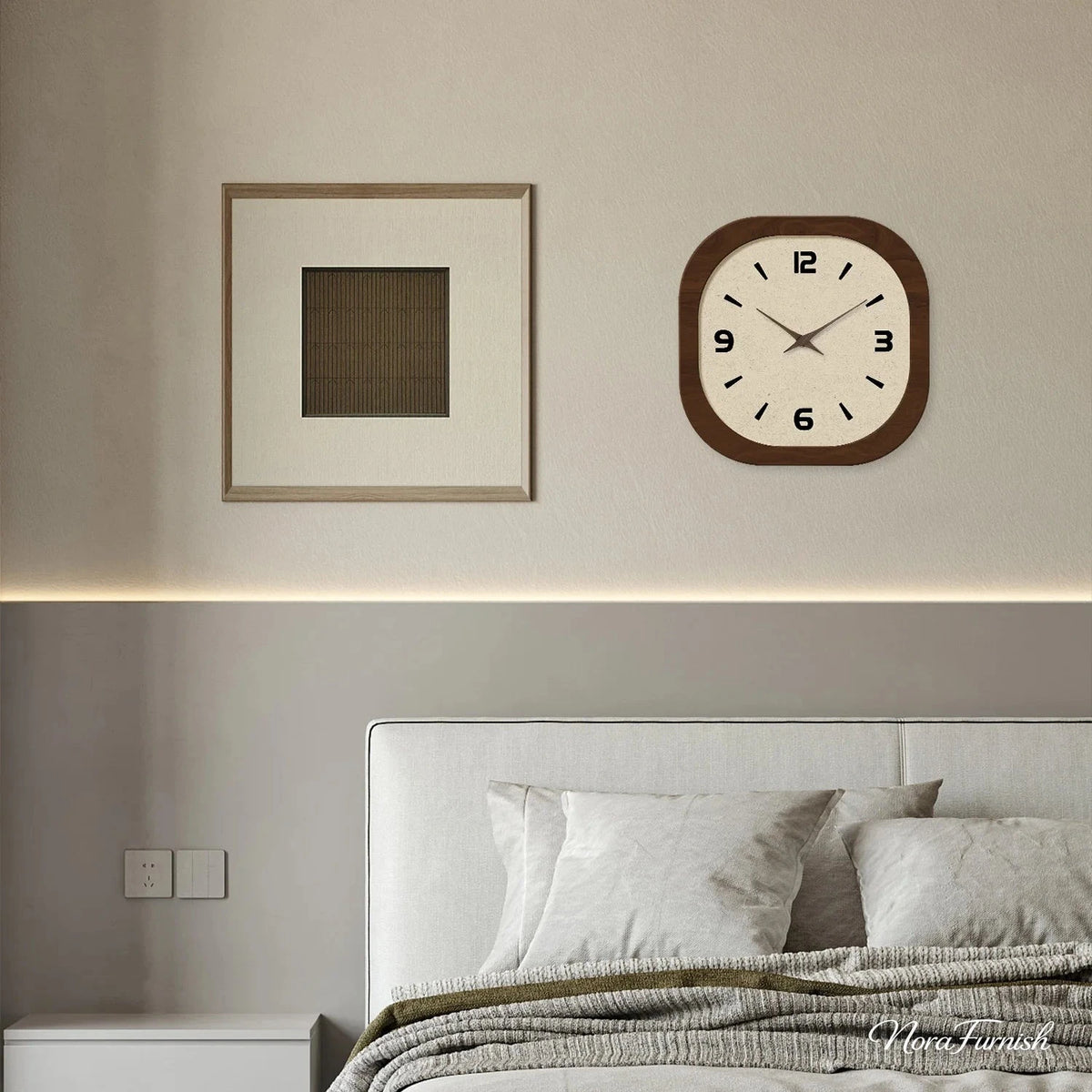 Chantilly French Cream Porcelain Wall Clock, view 2