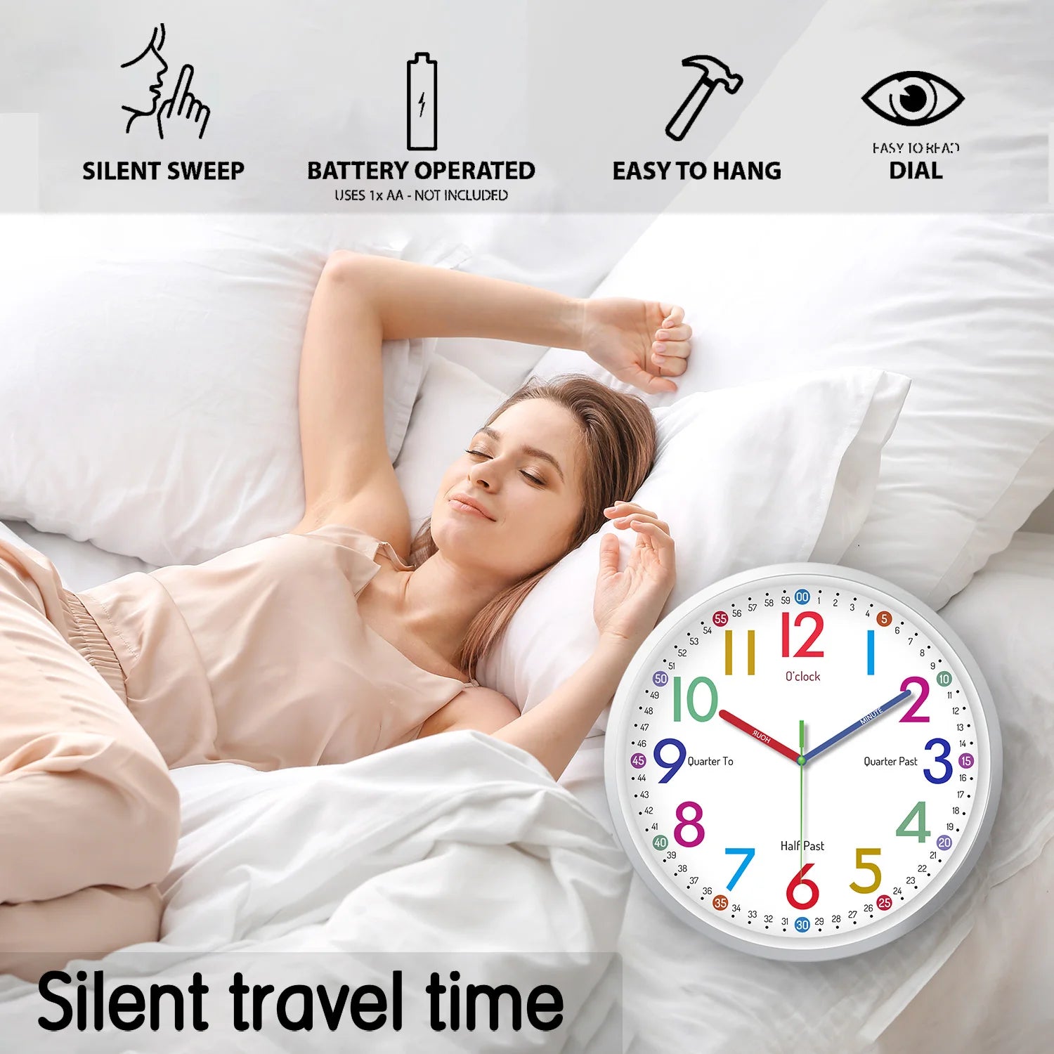 Minimalist Glass Wall Clock