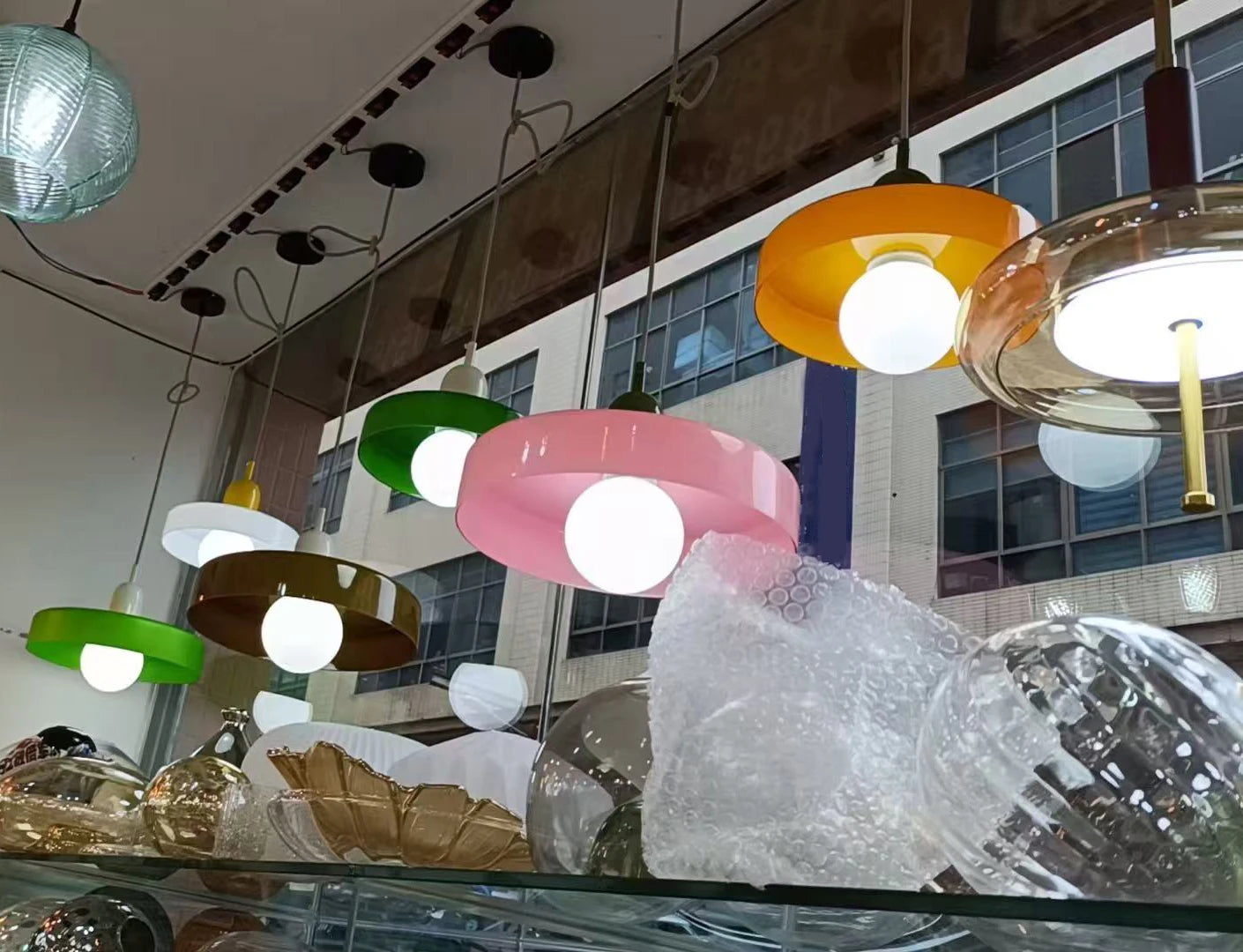 Nordic Retro Glass Pendant Light
