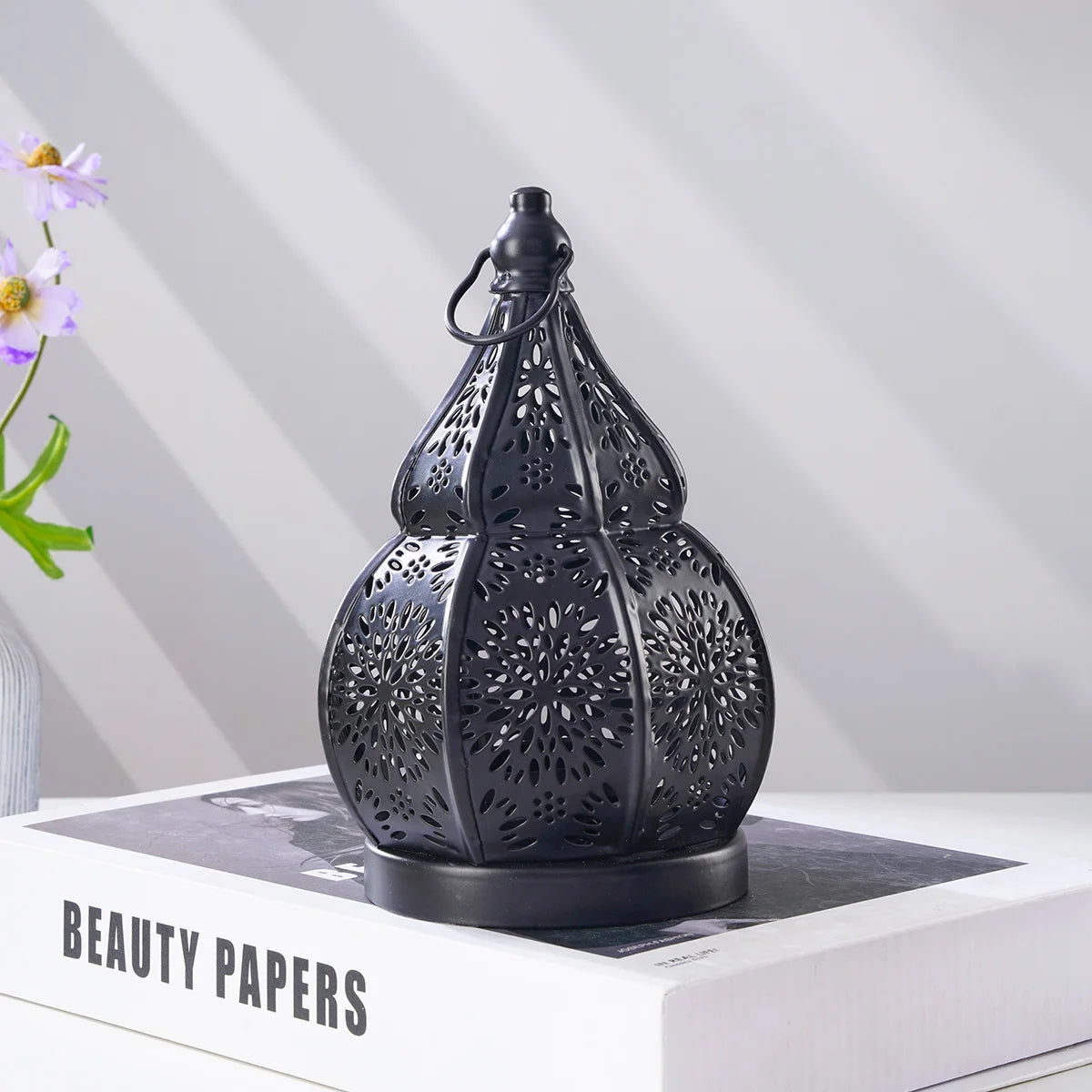 Moroccan Gourd Lantern Candle Holder