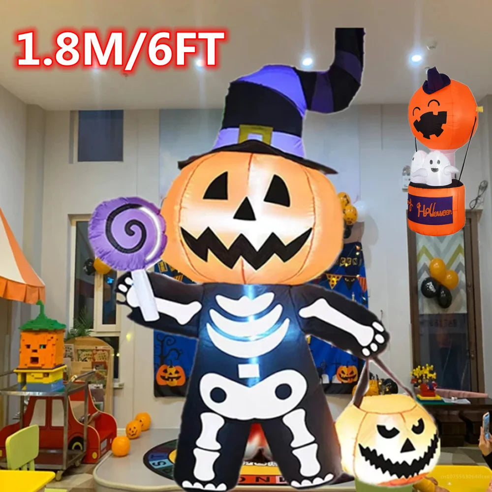 Inflatable Halloween Yard Prop with LED