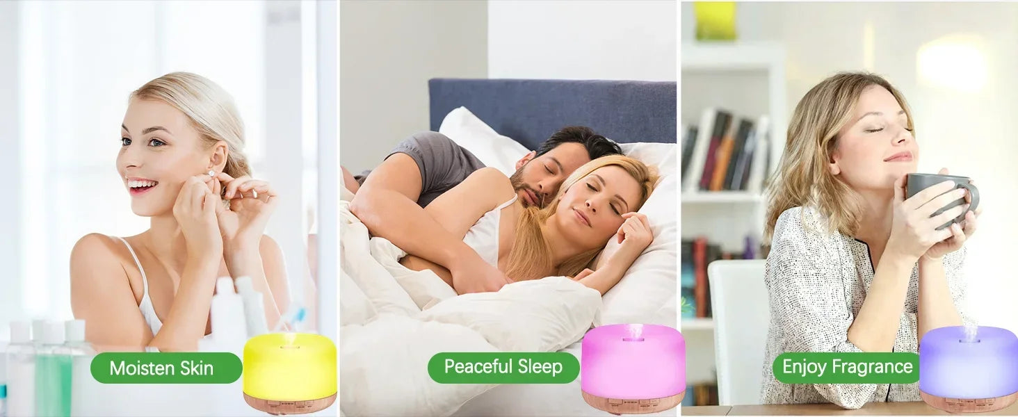 Mini Size Wood Grain Aroma Diffuser Usb Essential Oil Humidifier