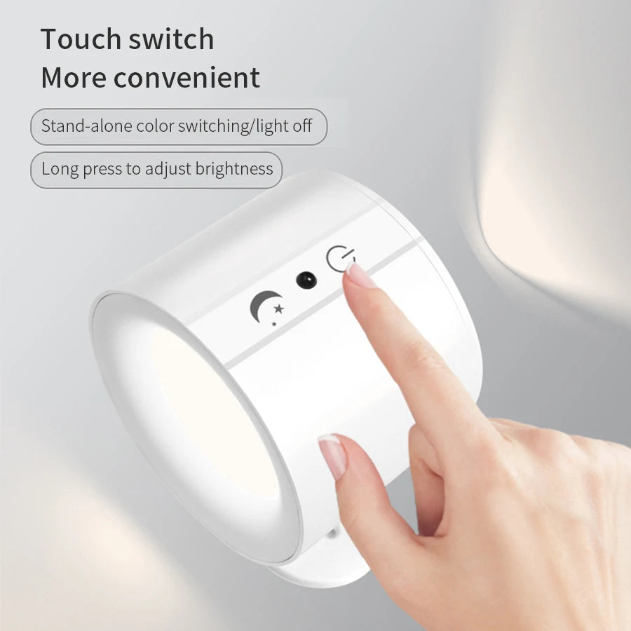 Touch Control Double Head Wall Lamp