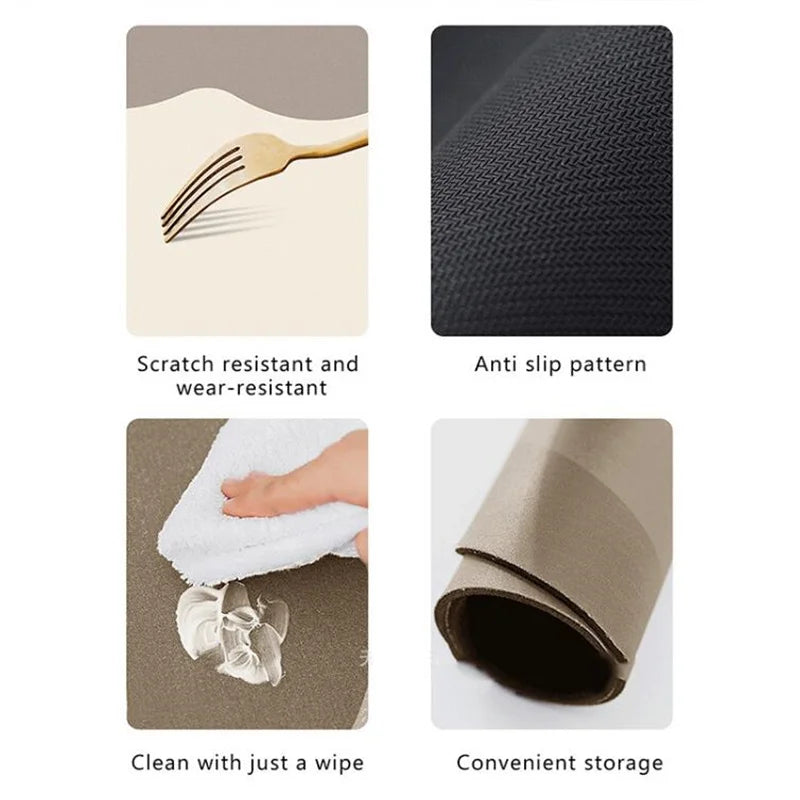 Cartoon Cat Head Thick Soft Bathroom Mat Multi-Color Diatomaceous Earth