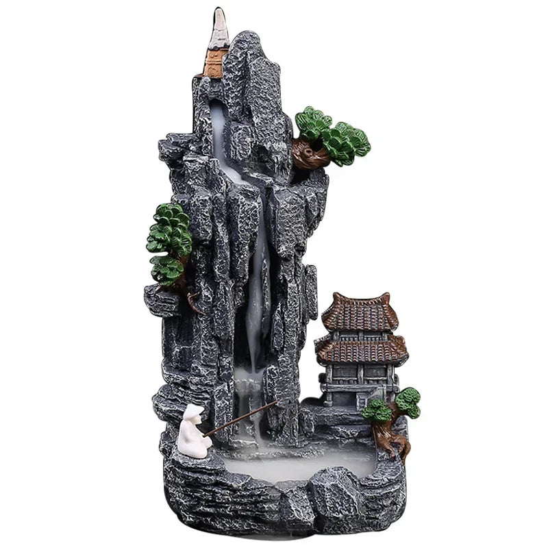 Micro Landscape Waterfall Backflow Incense Burner