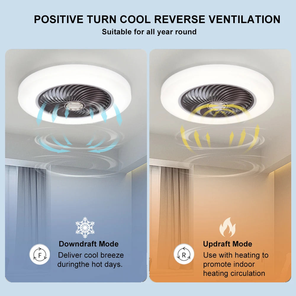 Smart Remote Ceiling Fan Light