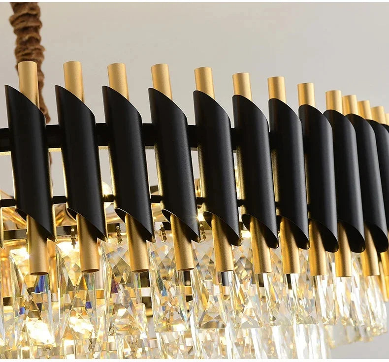 Luxury Crystal Ceiling Chandelier Lighting Modern Living Room Lights