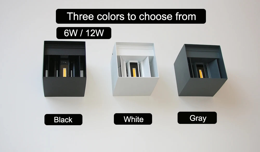 Modern Square Outdoor Wall Lamp