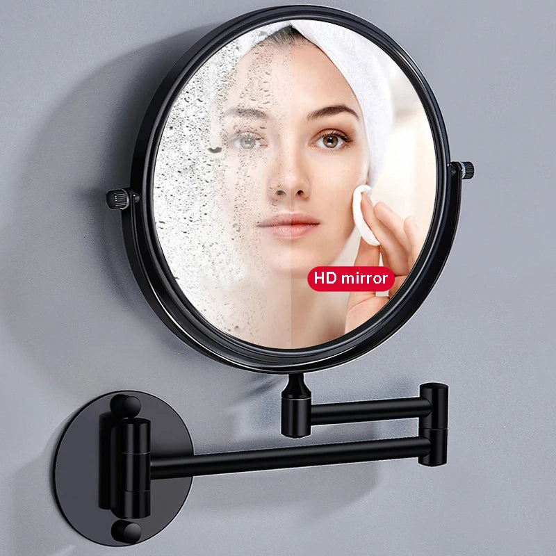 Retractable Round Vanity Mirror