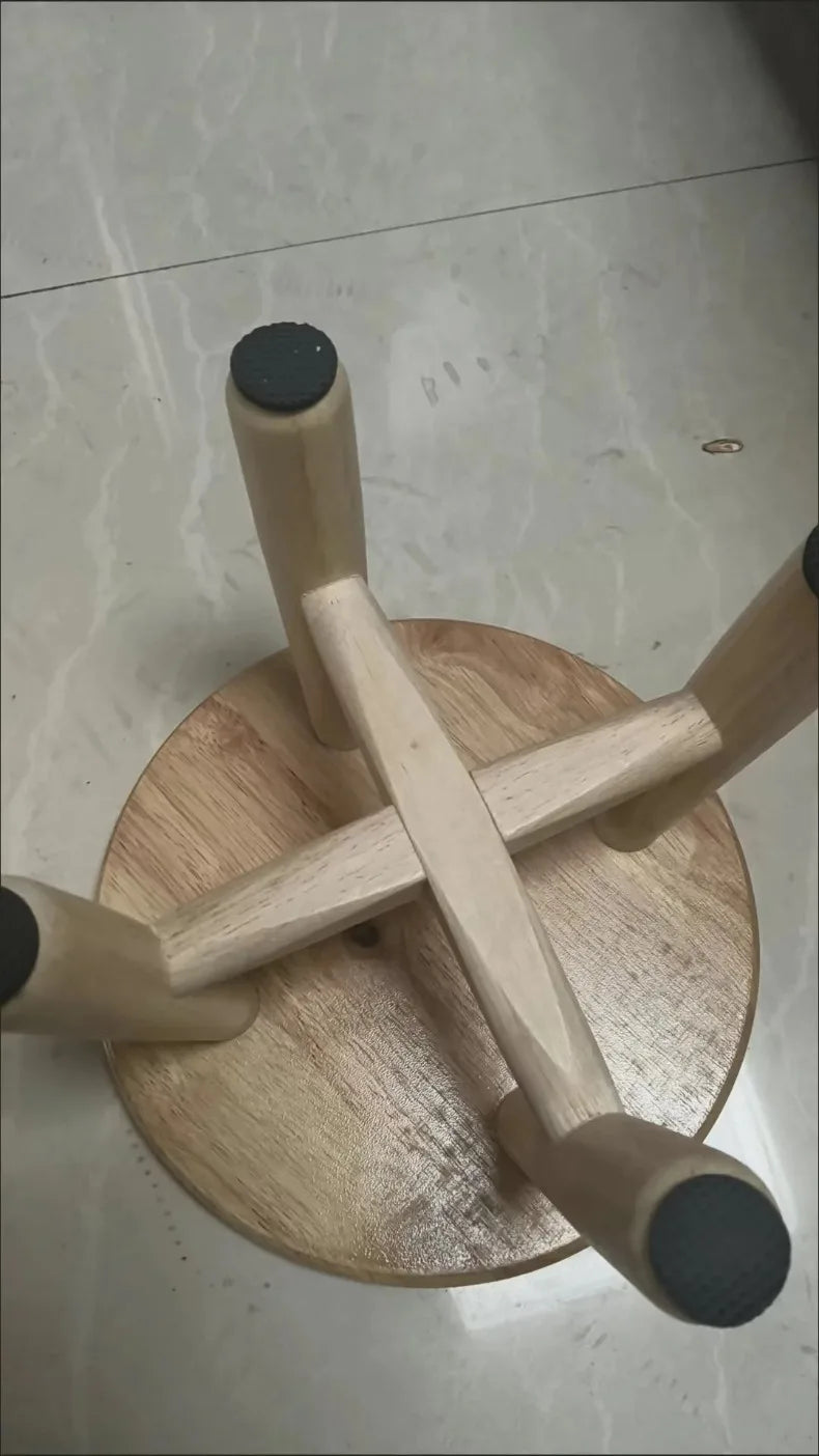Solid Wood Small Round Stool