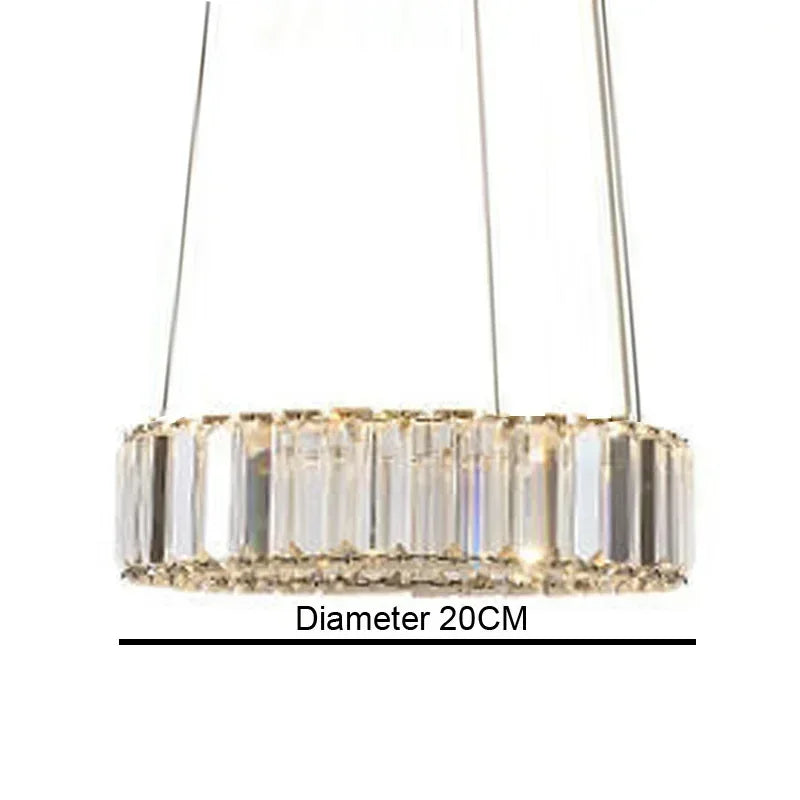 Modern Gold Luxury Crystal LED indoor Chandelier Bedroom Living Room