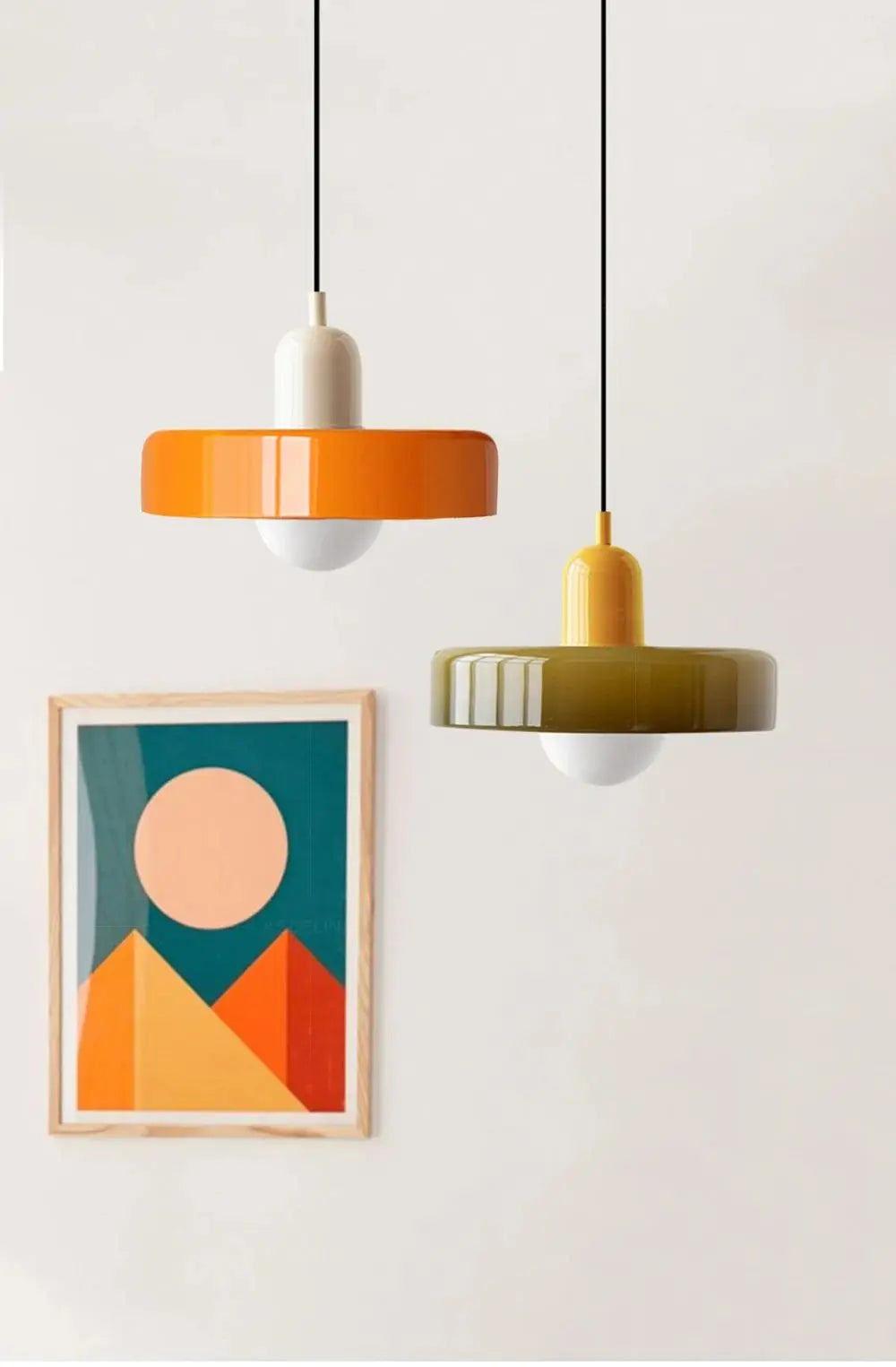 Nordic Glass Bauhaus Dining Room Chandelier Living Room Bedroom Bar