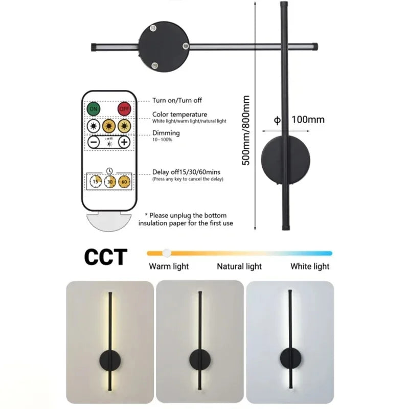 Rechargeable Linear Wall Bar Light