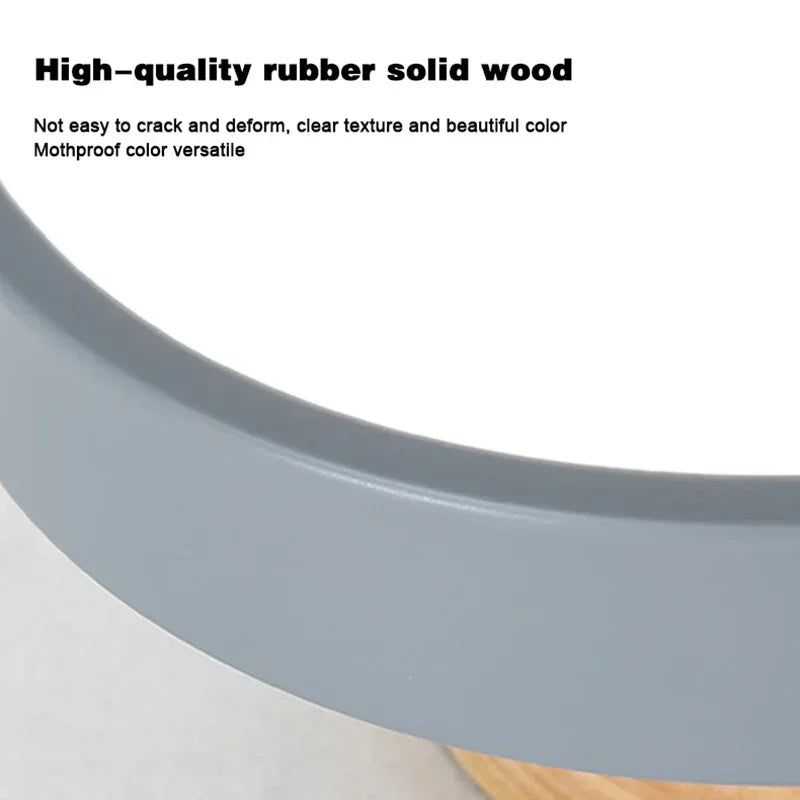 Nordic Entrance Hallway Ceiling Lamps Balcony Wood Round Cloakroom