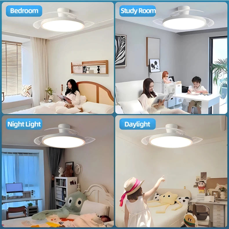 Invisible Blade LED Ceiling Fan
