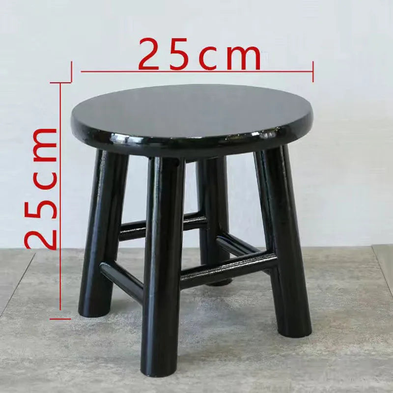 Solid Wood Round Stool
