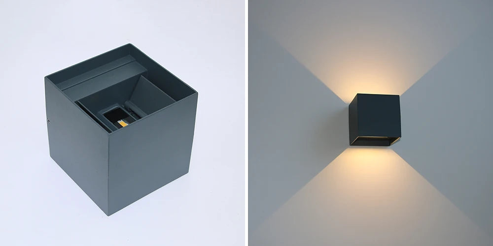 Modern Square Outdoor Wall Lamp