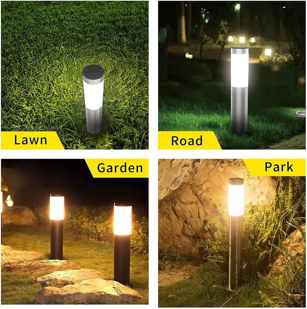 Solar Garden Pathway Lights Outdoor Waterproof LED Lighting Ground Plug