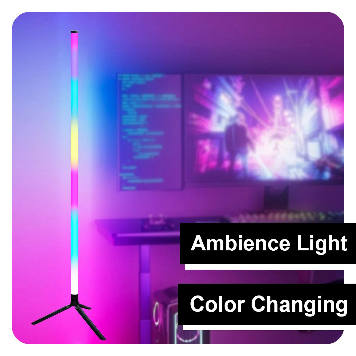 RGB Smart Plastic Floor Lamp