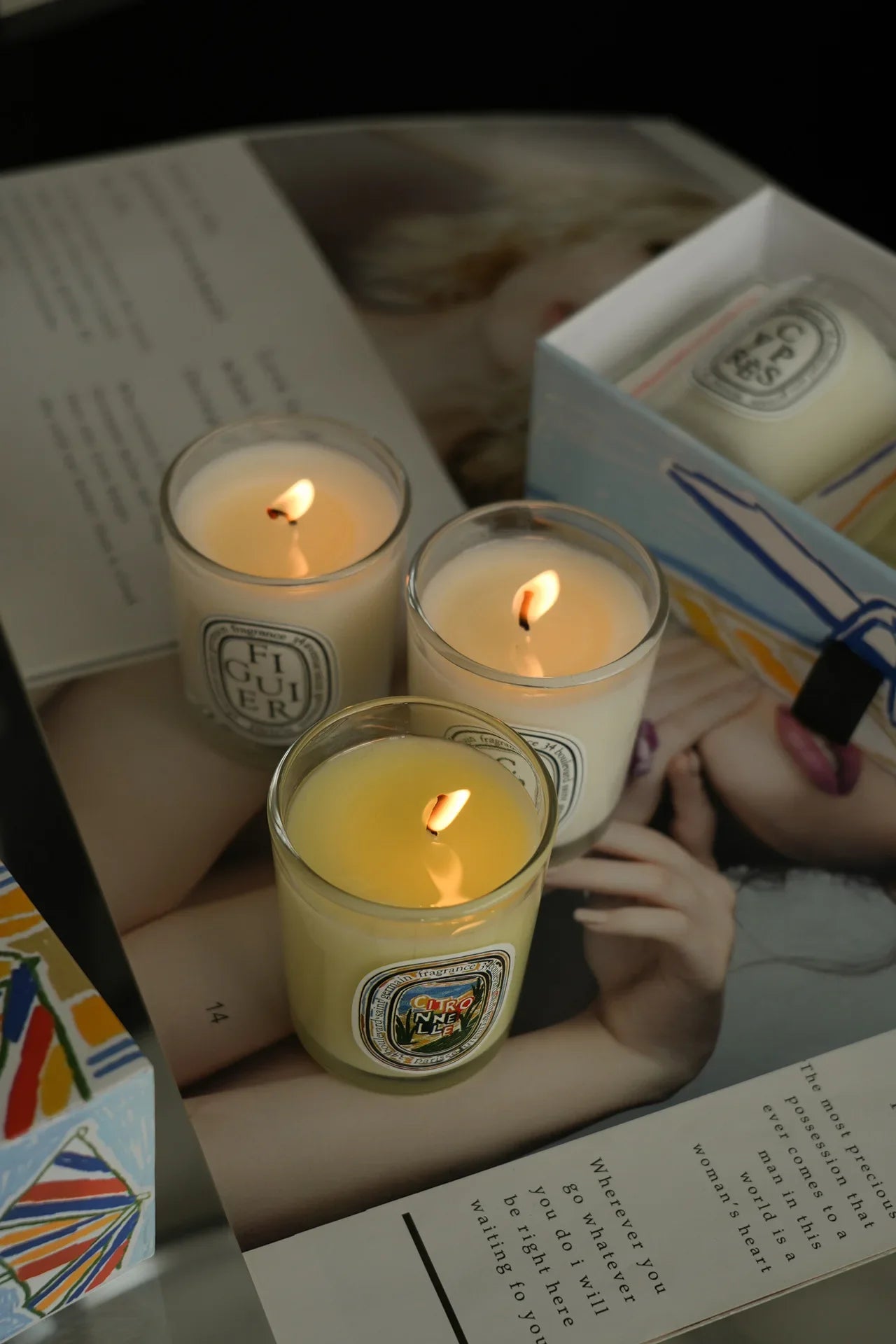 Aromatherapy Candle Natural Plant Scented Candles French Fragrance