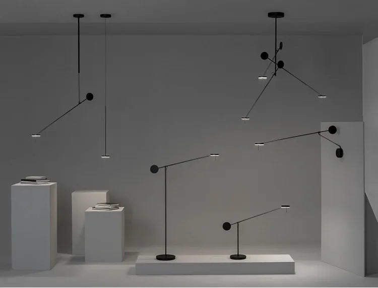 Designer Creative Long Pole Flexible Wall Lamp Black Wall Lamp with