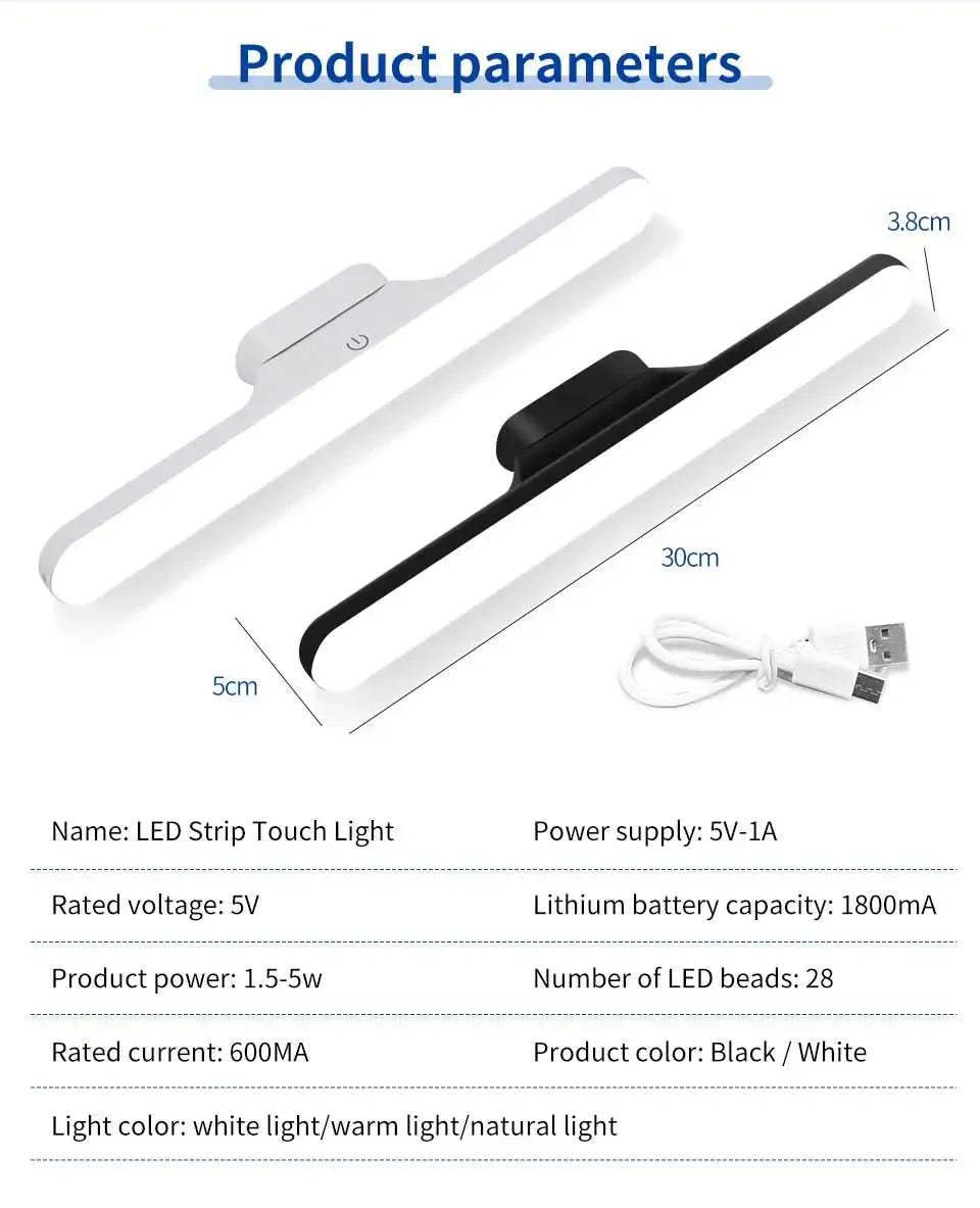 Rechargeable Magnetic Mirror Light