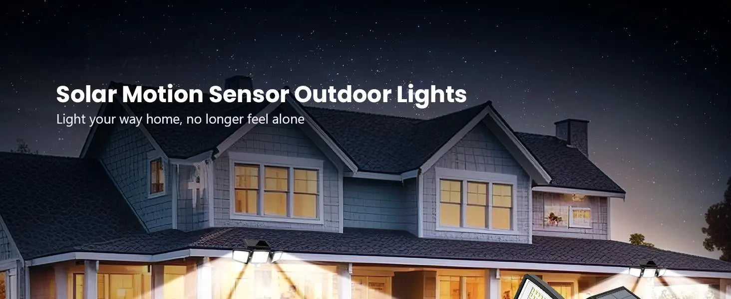 3-Head Solar Motion Security Light
