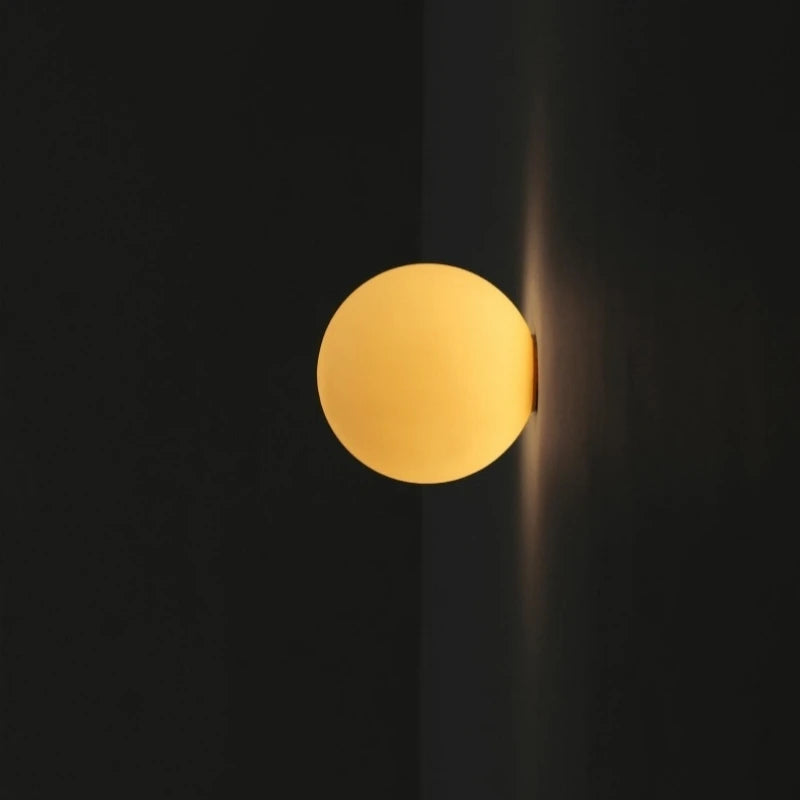 Glass Globe Wall Lamp