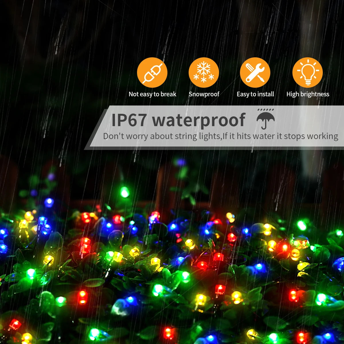 Outdoor Waterproof LED Fairy String Lights
