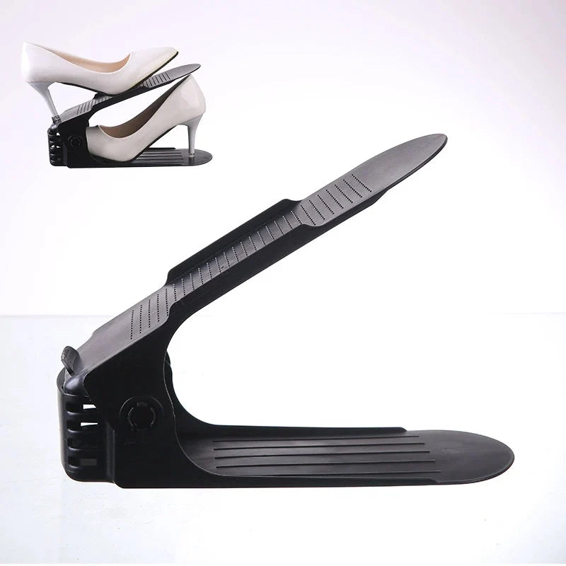 5Pcs Foldable Plastic Shoe Rack Set, Sturdy and Space-Saving, Ideal for Entryways, Closets, and Dorm Rooms