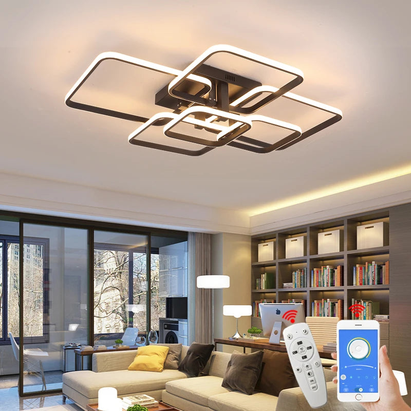 Black and White Modern Ceiling Chandelier