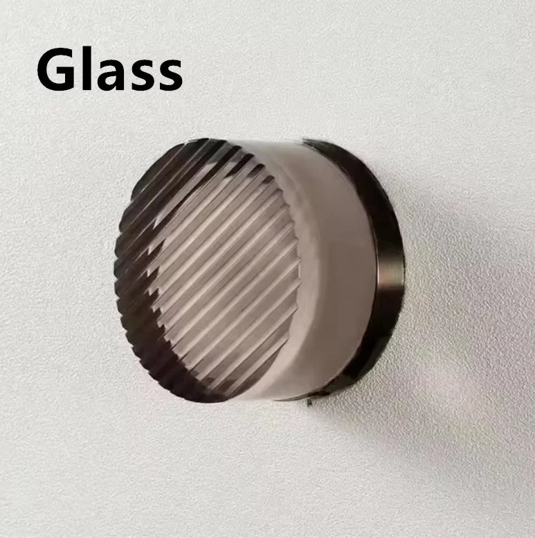 Modern Glass Round Wall Sconce