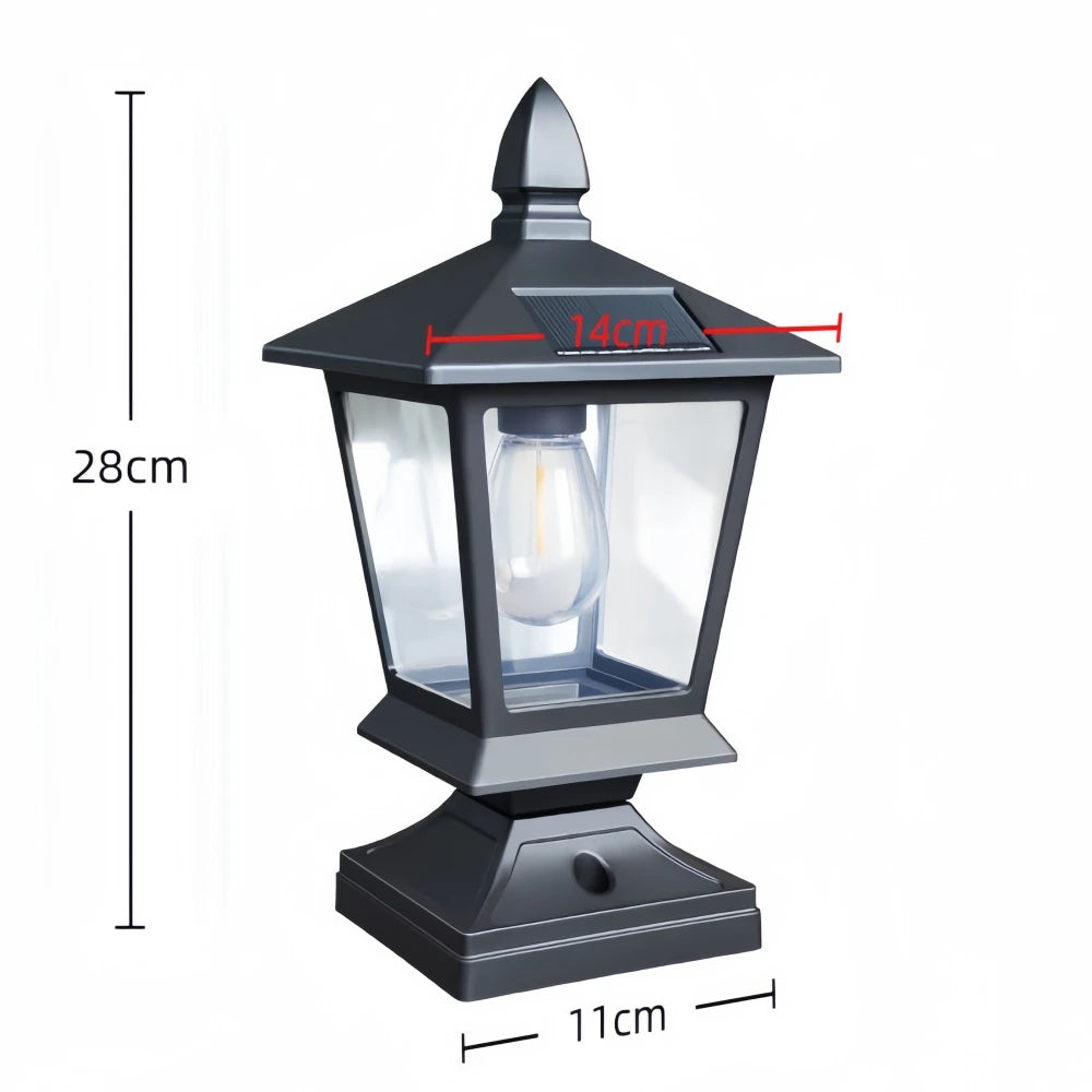Waterproof Solar Garden Lights for Villas Courtyard Pillar Head Light