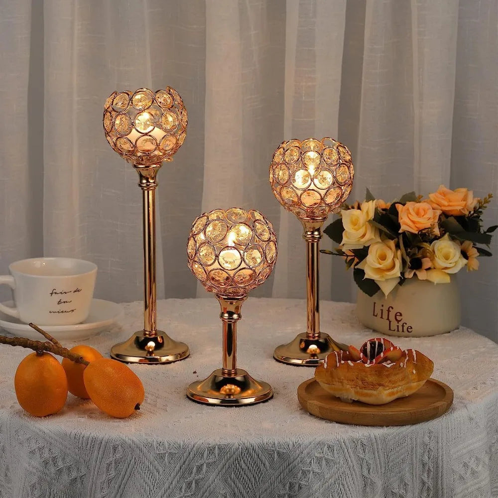 Crystal Tealight Candle Holders