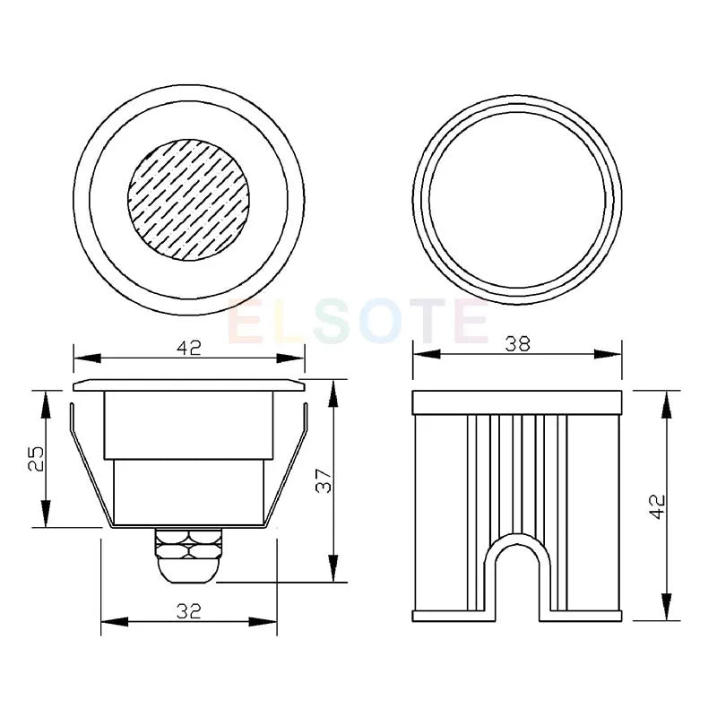 Outdoor Waterproof Led Lamp Garden Deck Terrace