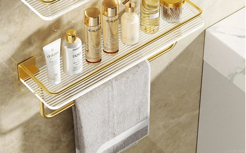 Punch-free Acrylic Bathroom Shelf