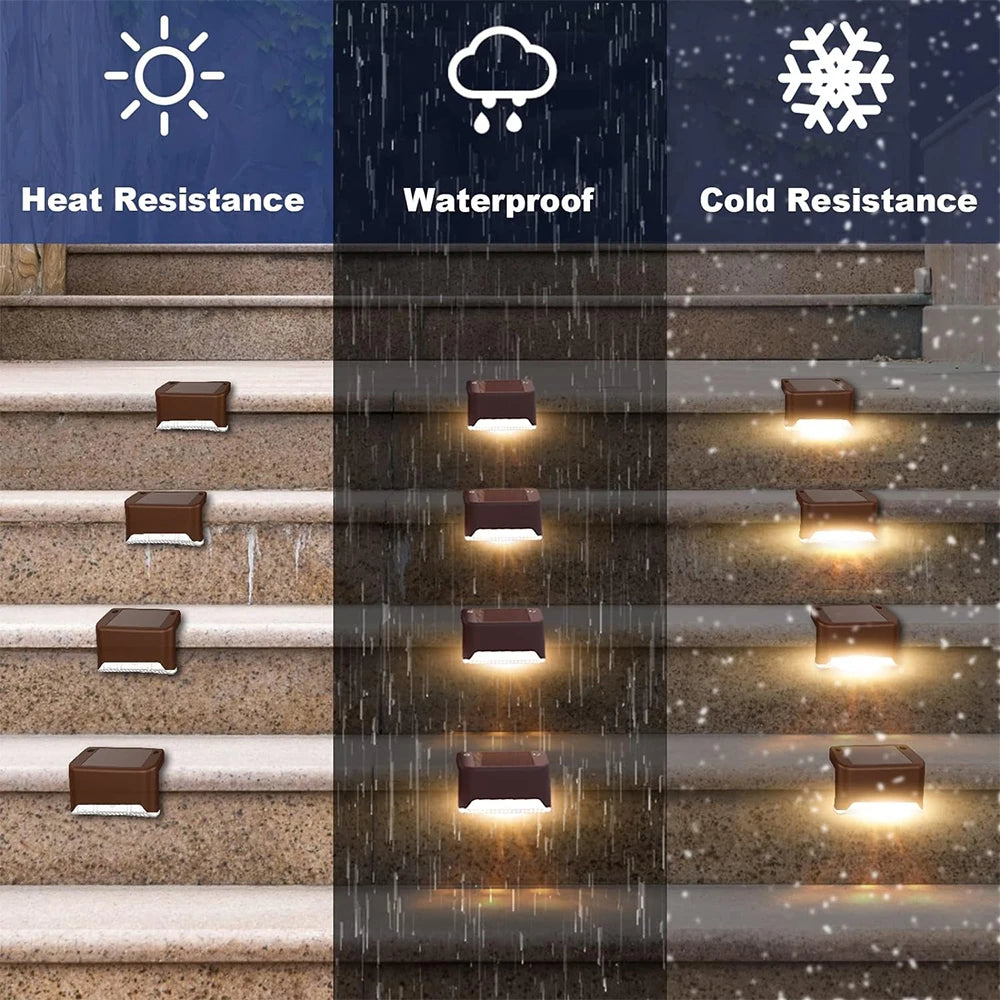 Solar Stair Step Path Light