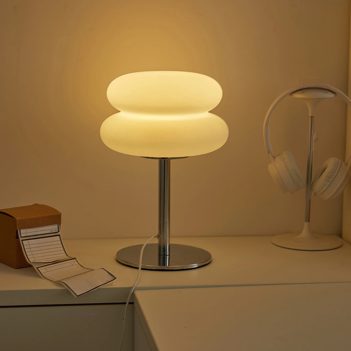 Creamy Tricolor Bedside Lamp
