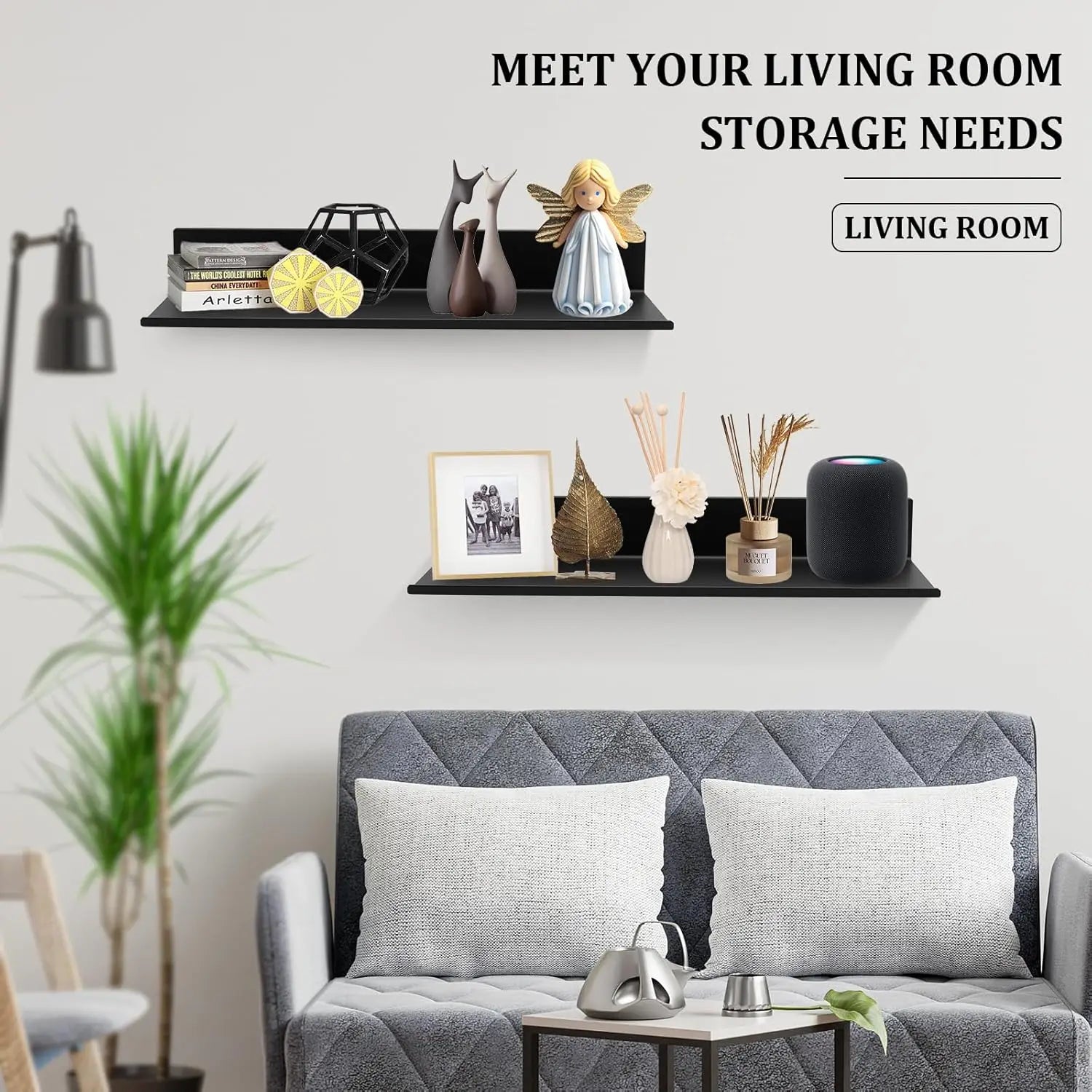 Metal Picture Ledge Wall Shelf