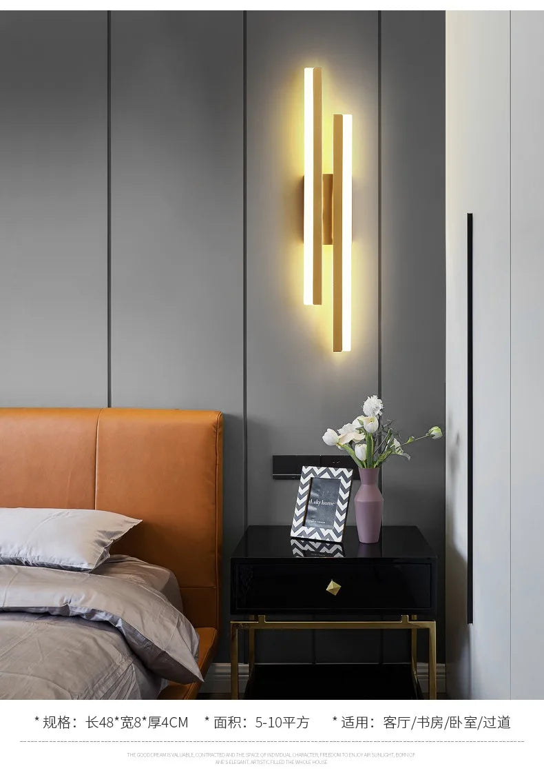 Copper Line Acrylic Wall Sconce